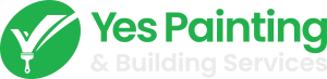 Yes painting and building services logo white
